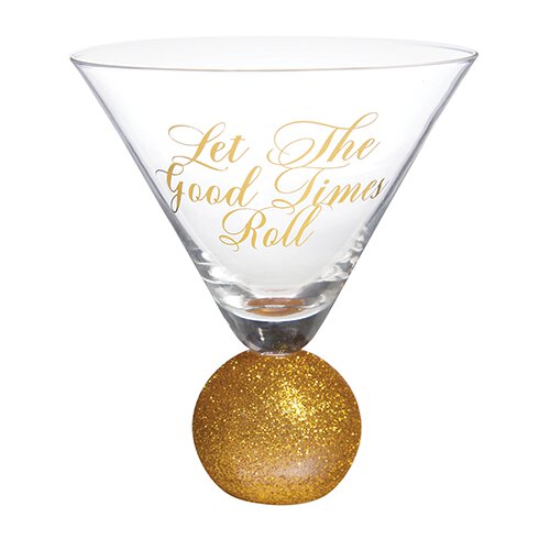 "Good Times Roll" Martini Glass