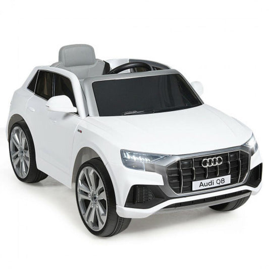 12V Licensed AudiQ8 Kids Ride On Car-White