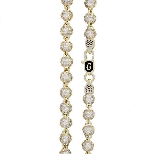 18" 4mm Iced Ball Chain