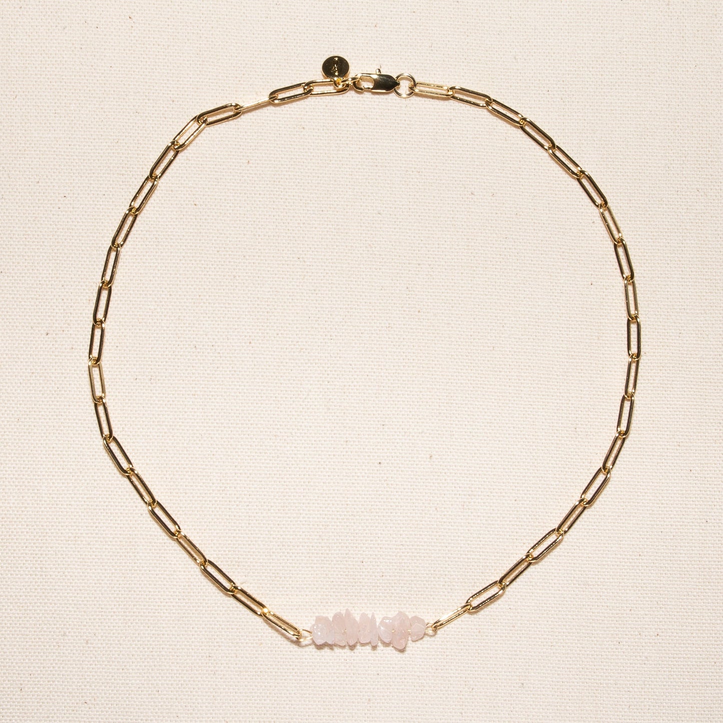 Sandrine Rose Quartz Necklace