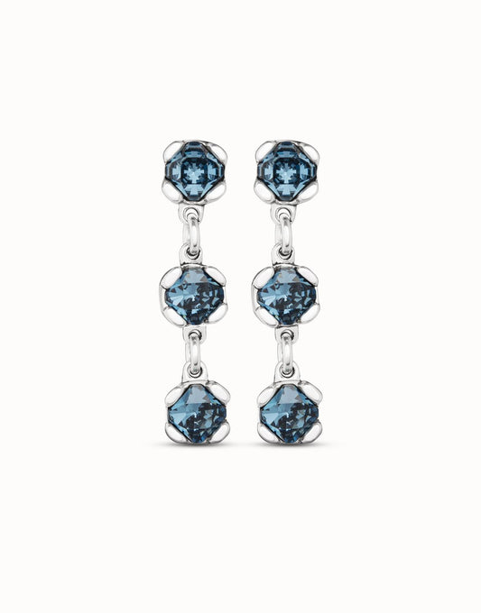 Women's Sublime Earrings In Blue/silver