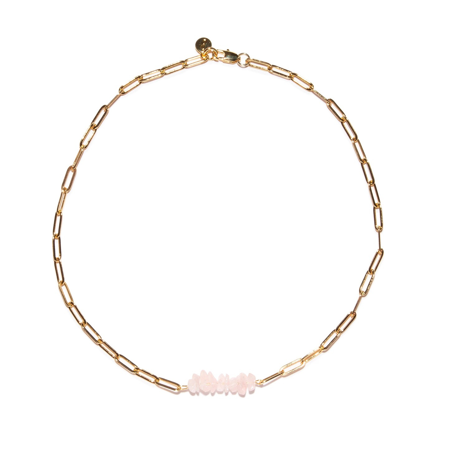 Sandrine Rose Quartz Necklace