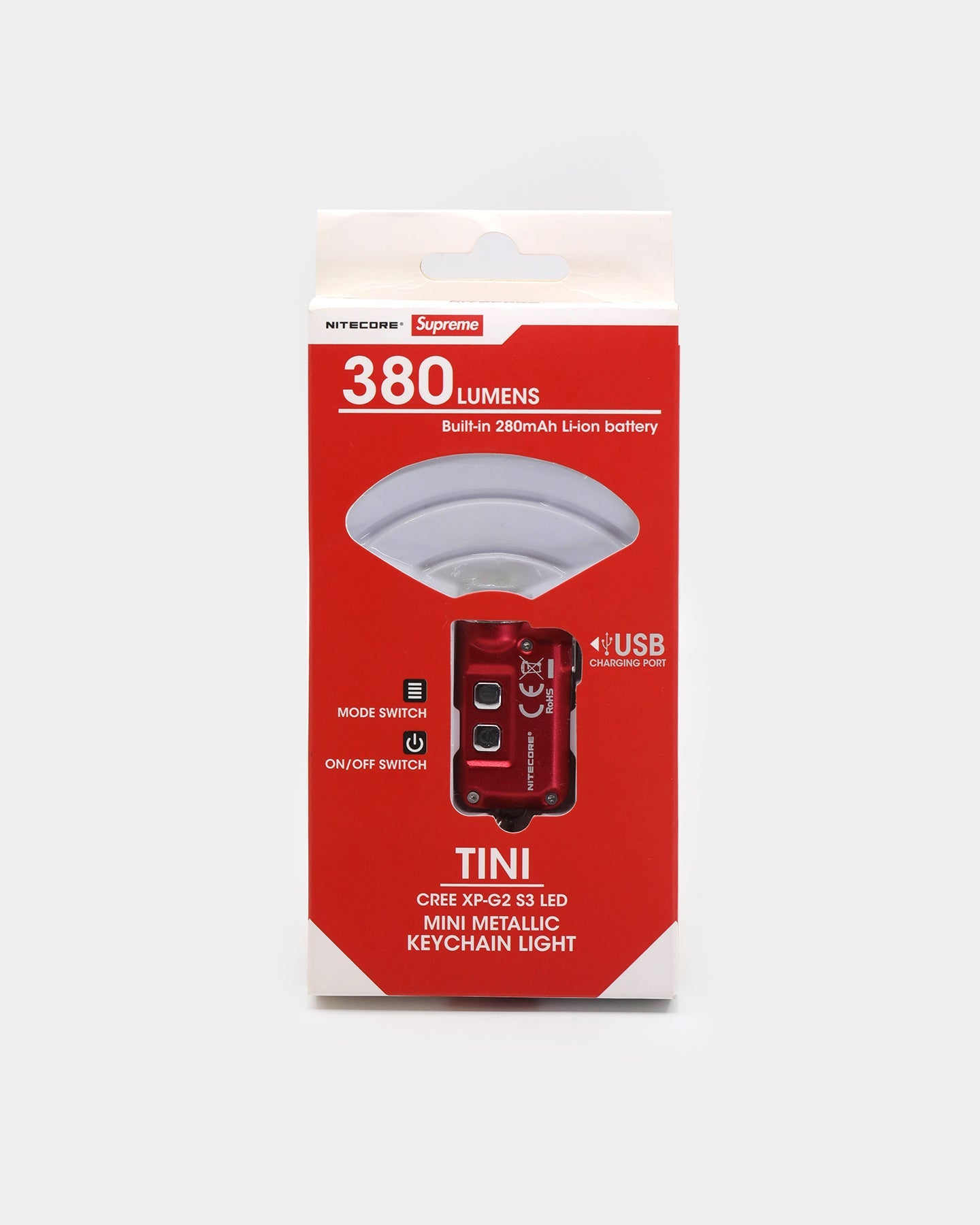 Supreme Unisex Supreme x Nitecore® Tini Keychain Light Red