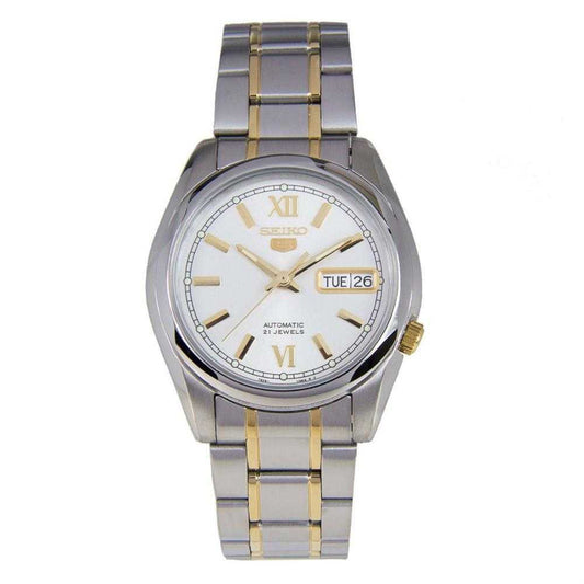 SEIKO 5 SNKL57K1 AUTOMATIC STAINLESS STEEL MEN'S TWO TONE WATCH