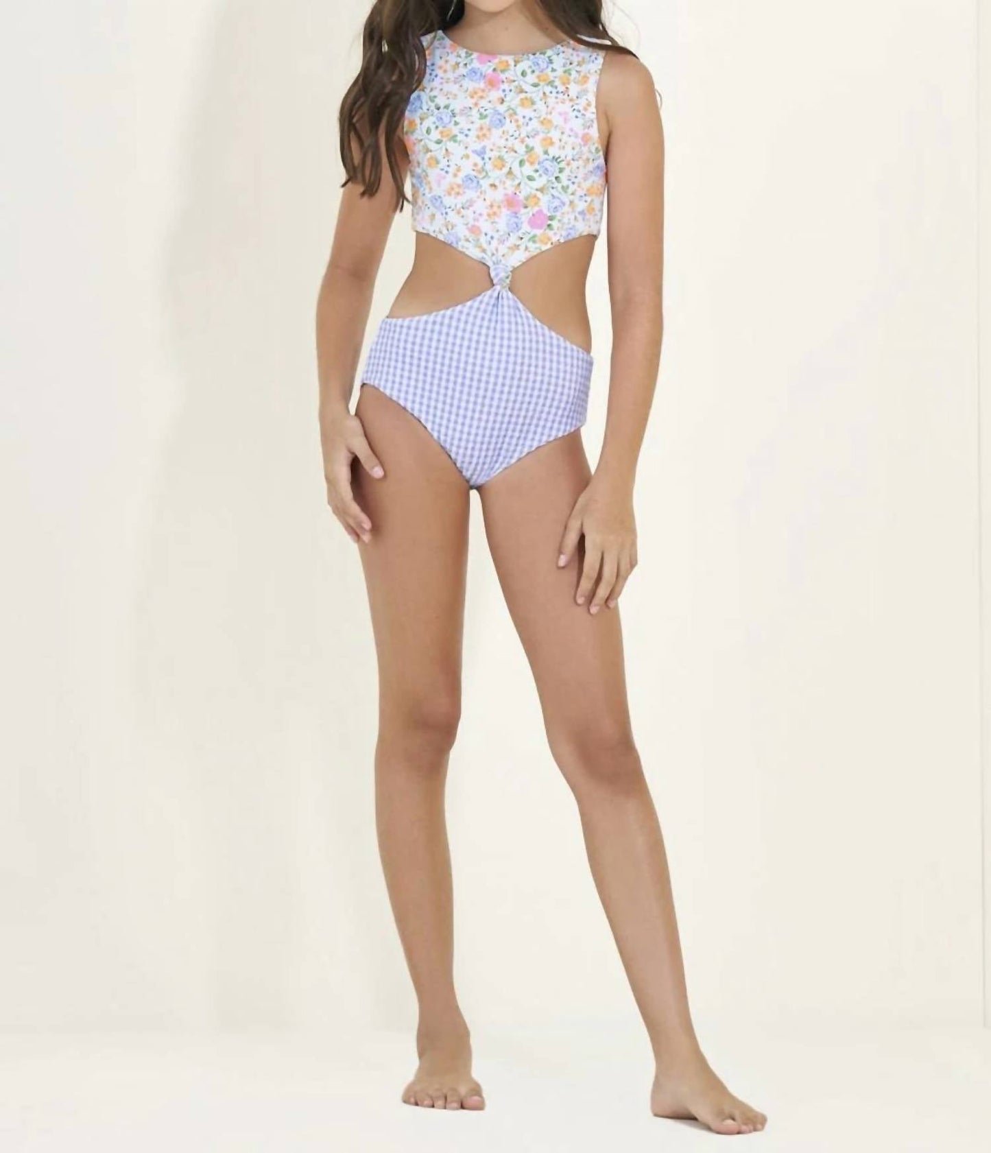 Backyard Twist Girl One Piece In Multi