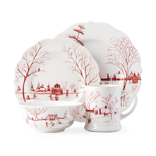 Country Estate Winter Frolic 4pc Place Setting