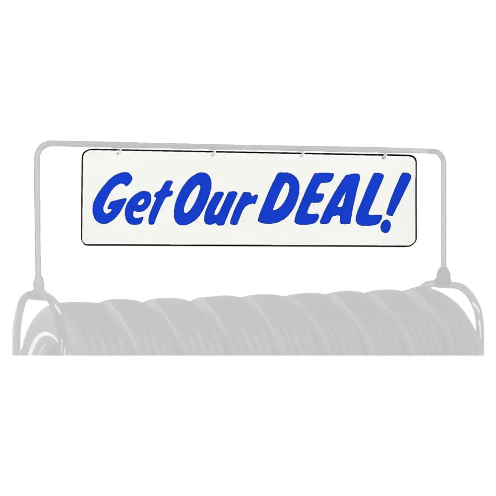 AA "Get Our Deal" Sign for 71-110, 71-112 Tire Rack, White Background