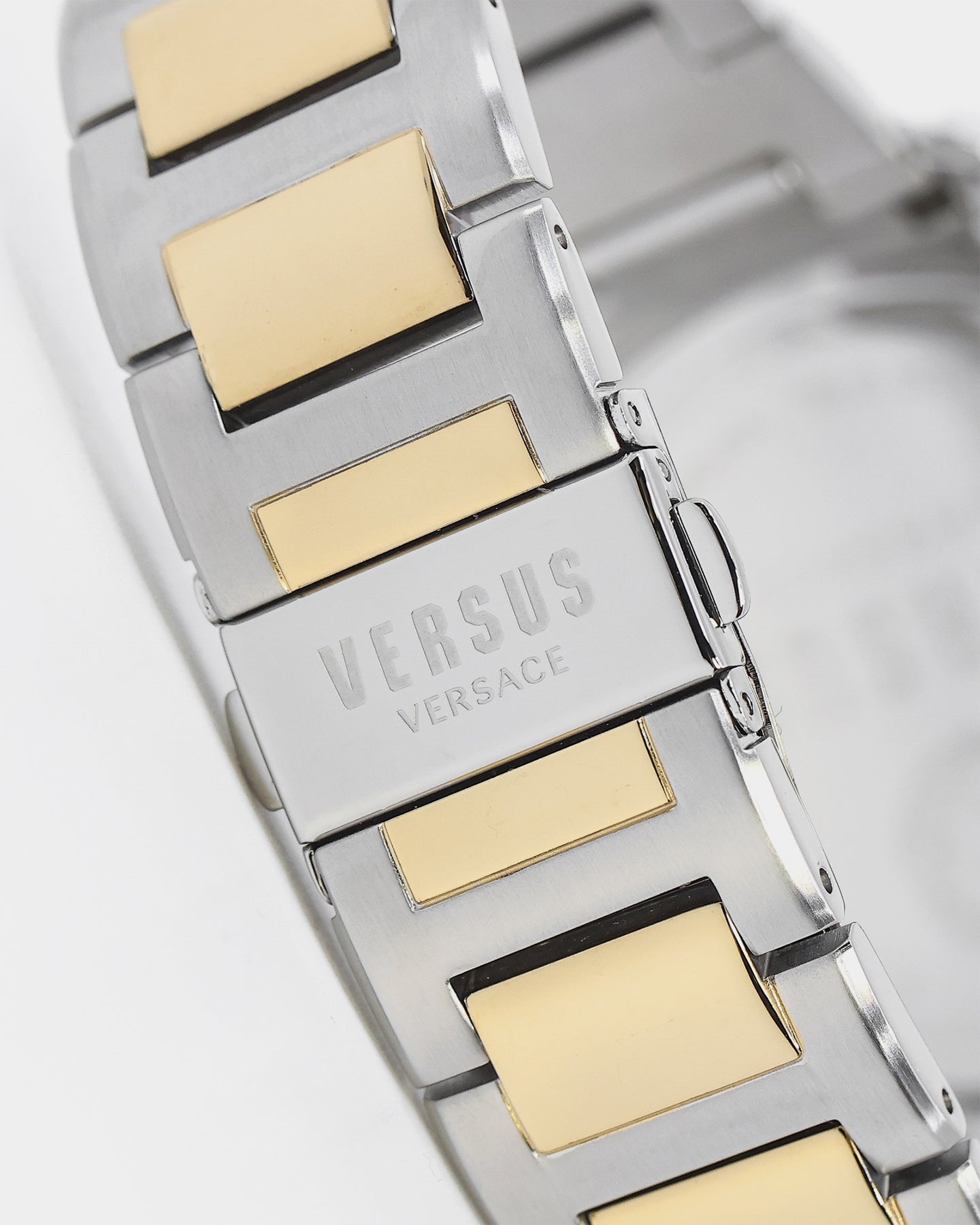 Versus Versace 6eme Arrondissement Crystal Watch Yellow Gold