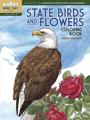 BOOST State Birds and Flowers Coloring Book