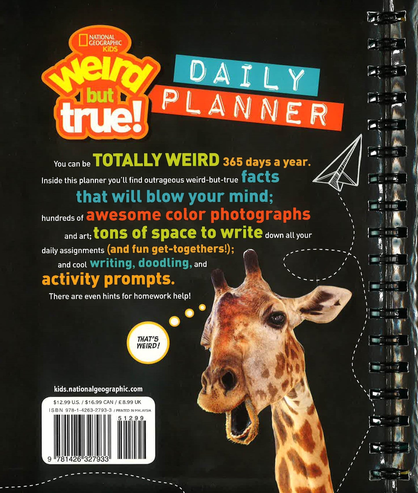 Weird But True! Daily Planner