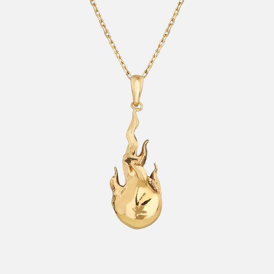 Alan Crocetti Fireball Necklace - Gold