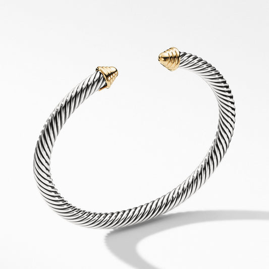 David Yurman  Bracelet in Silver and 14-Karat Yellow Gold