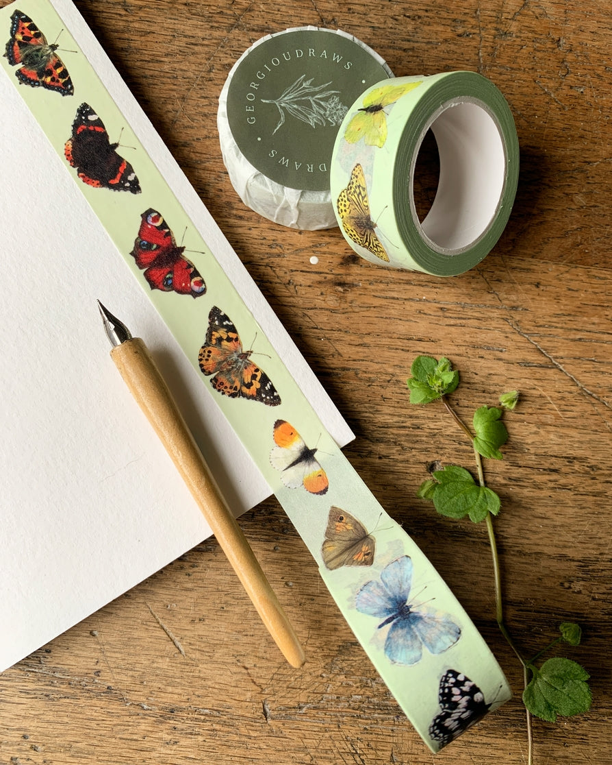 British Butterflies Washi Tape