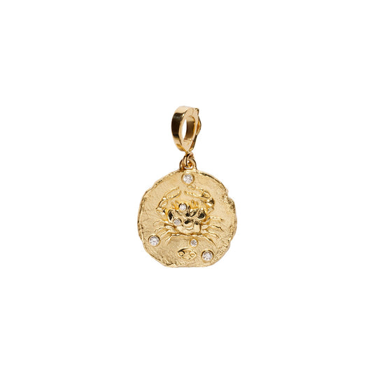 Zodiac Small Coin Charm - Cancer