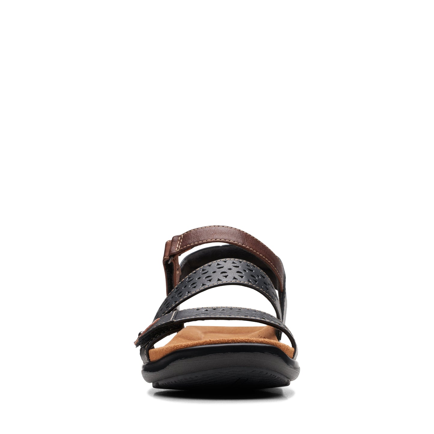 CLARKS | SANDALIAS CASUAL MUJER | KITLY WAY BLACK LEATHER | NEGRO