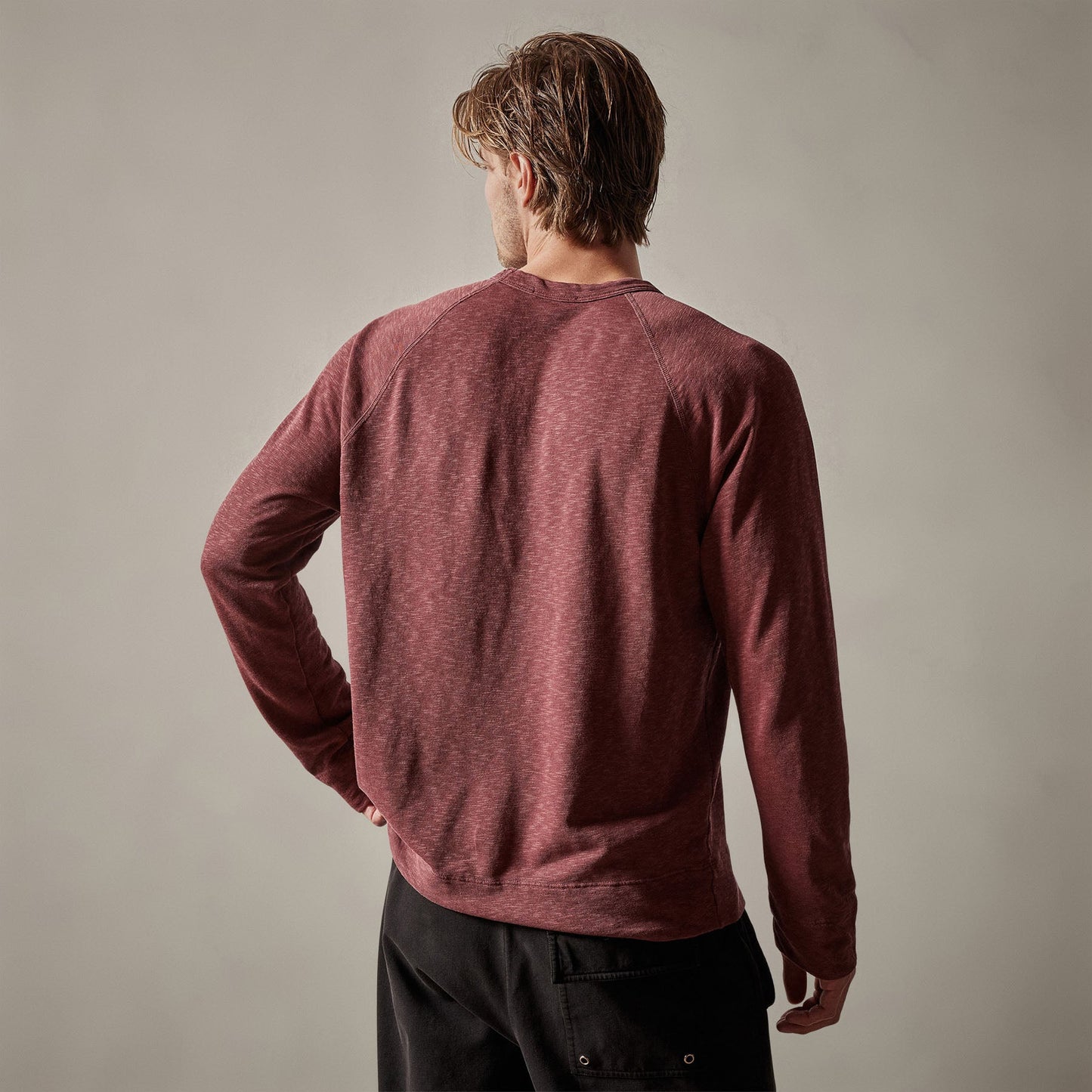 Vintage French Terry Sweatshirt - Claret Pigment