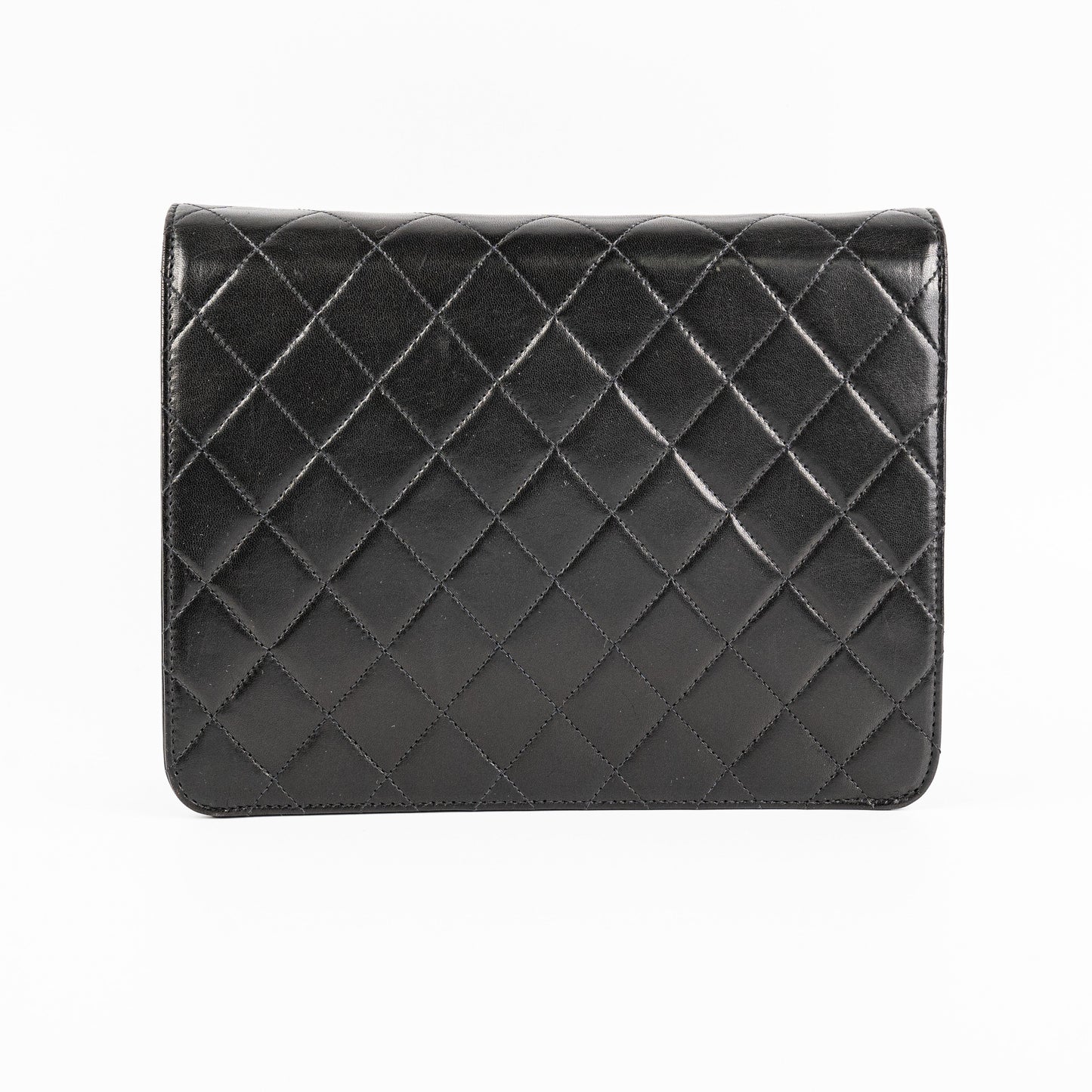 Chanel Vintage Black Lambskin Flap Bag HOLD