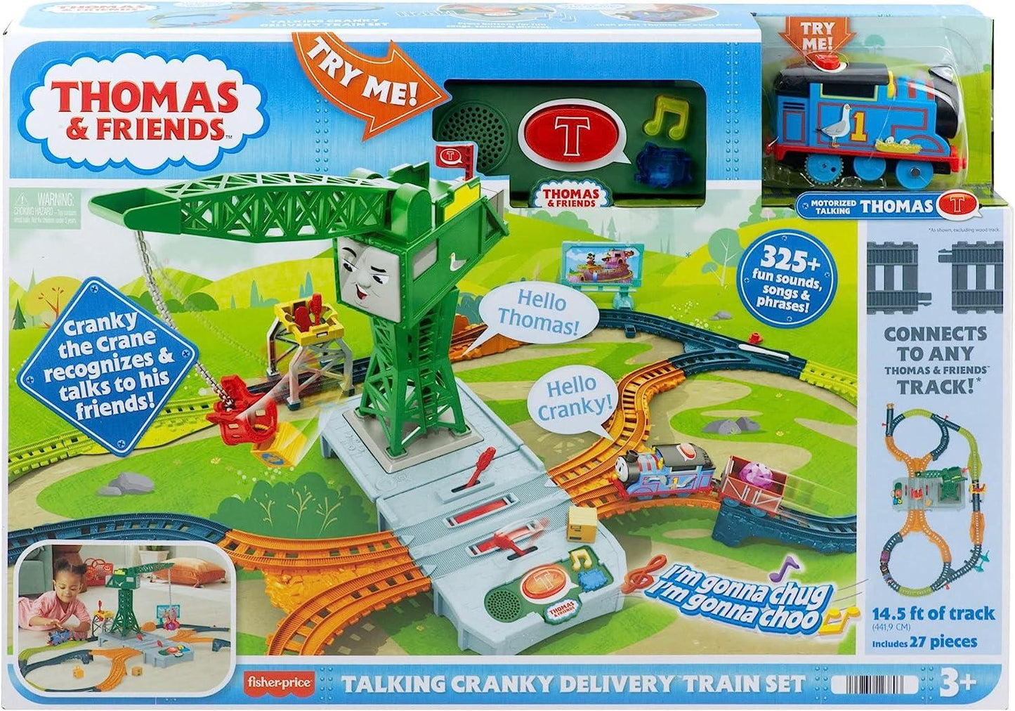 Thomas & Friends Talking Cranky Delivery Train Set