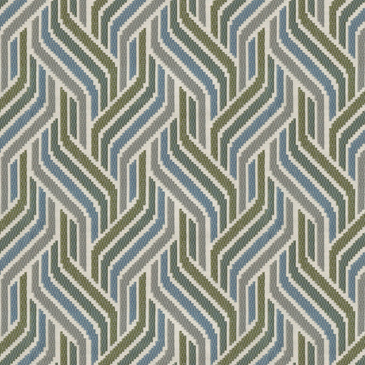 Wondrous Fabric in Teal/Olive/Grey