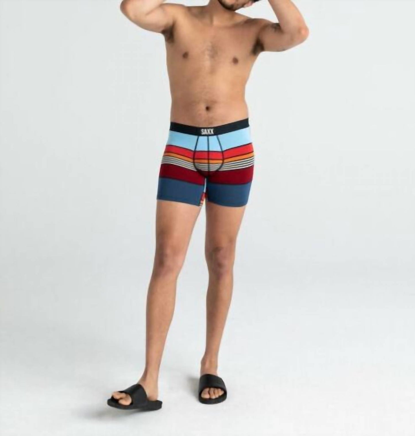 Vibe Boxer Brief In Navy Super Stripe