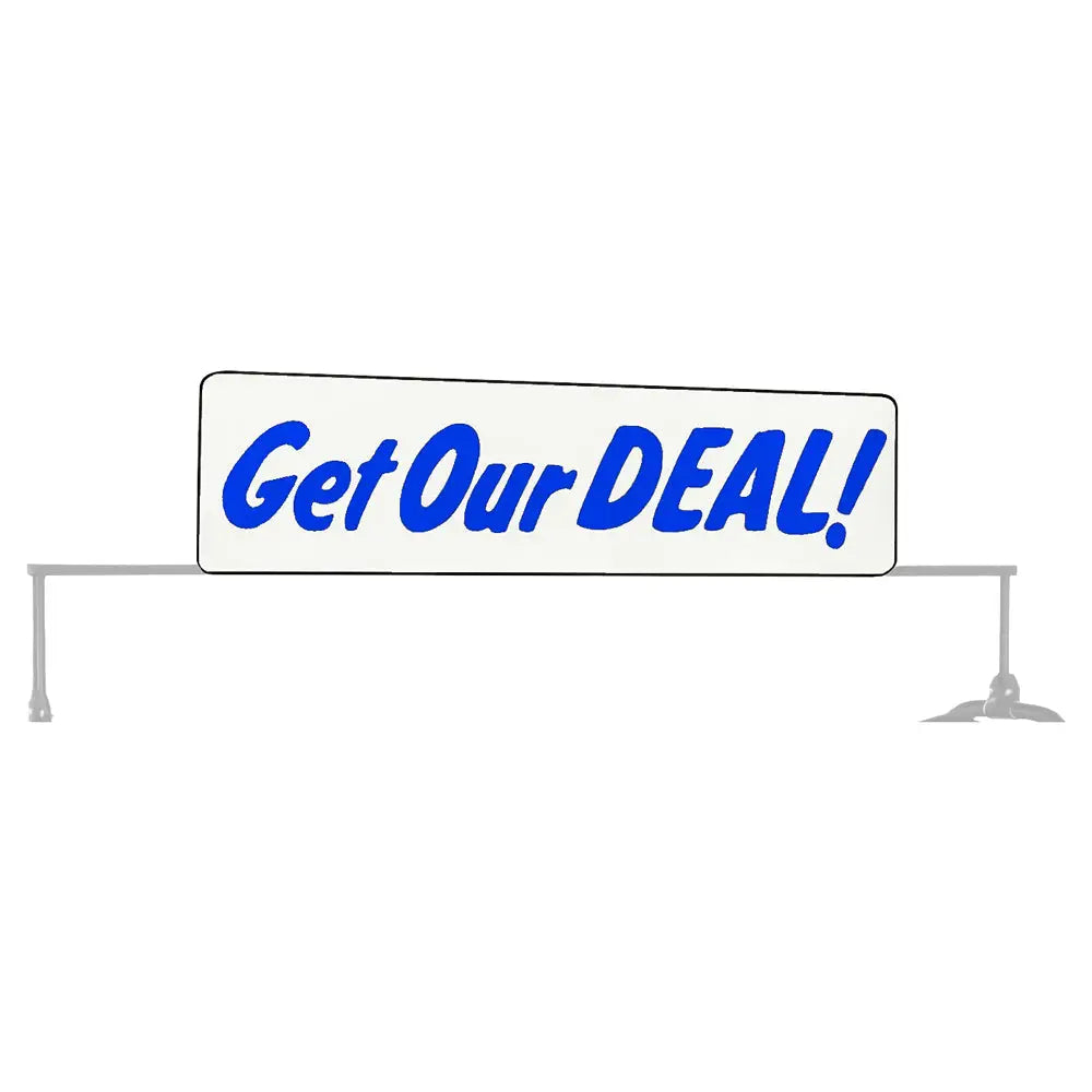 AA "Get Our Deal" Sign for 71-110, 71-112 Tire Rack, White Background