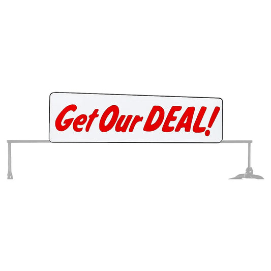 AA "Get Our Deal" Sign for 71-110, 71-112 Tire Rack, White Background