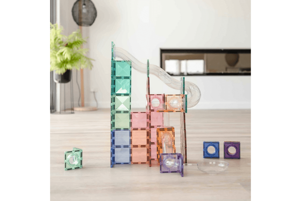 Connetix Tiles Ball Run Expansion Packs (Rainbow or Pastel)