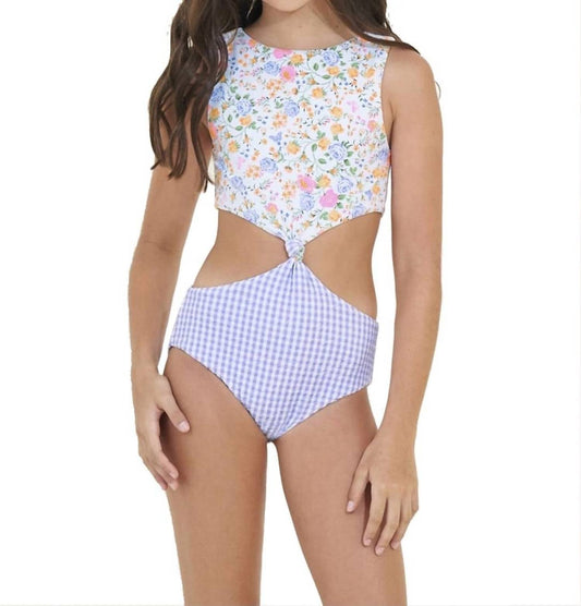 Backyard Twist Girl One Piece In Multi