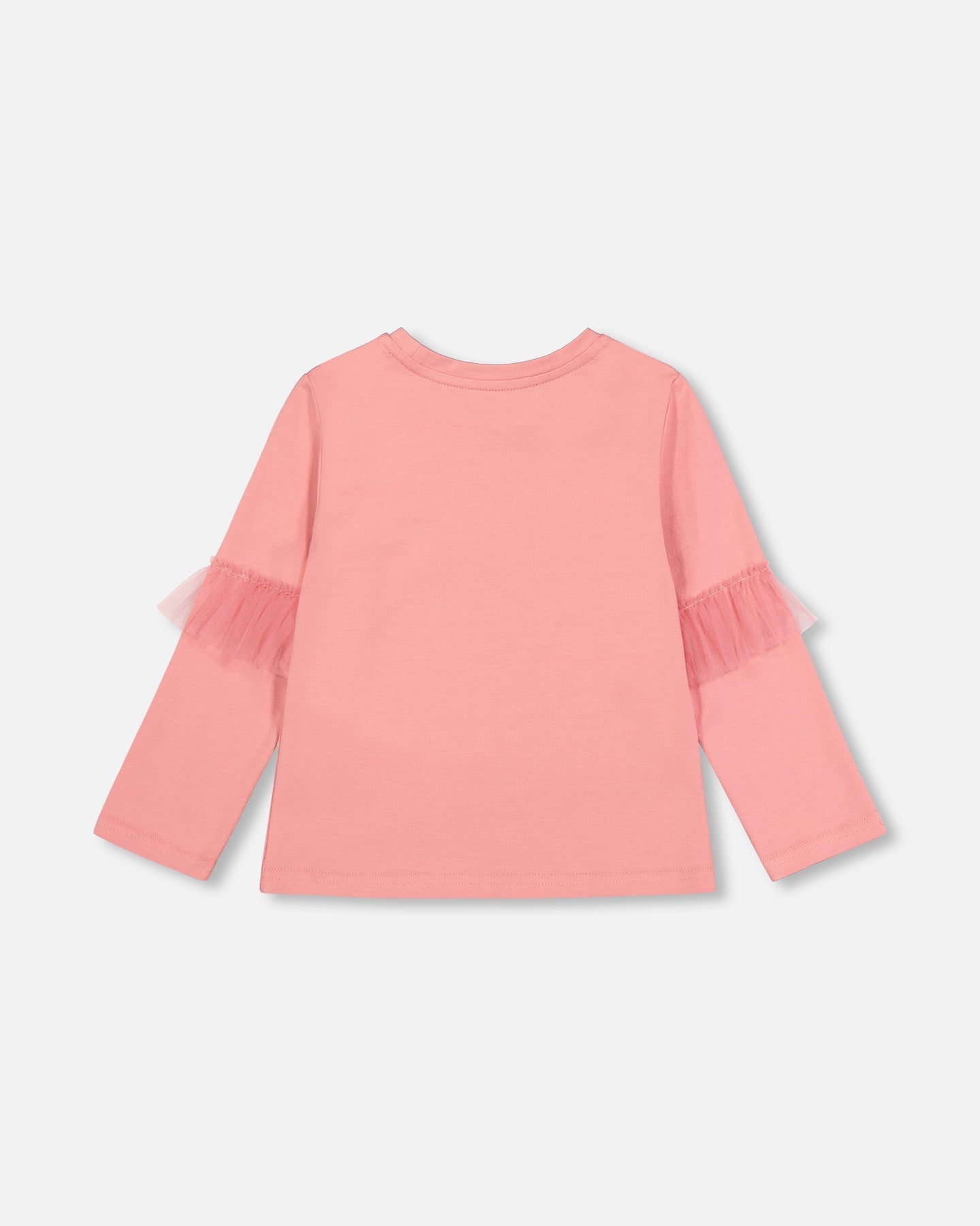 T-Shirt With Frills Rosette Pink