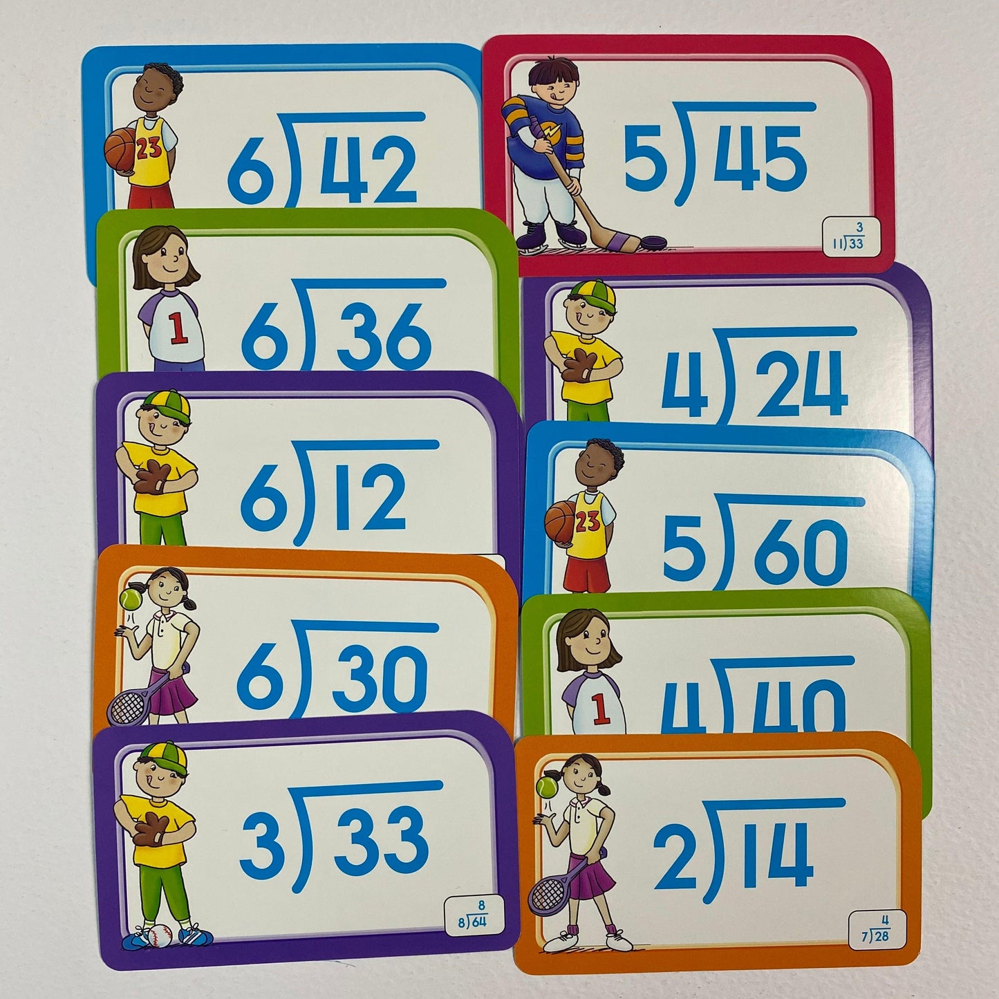 School Zone - DIVISION 0-12 Flash Cards