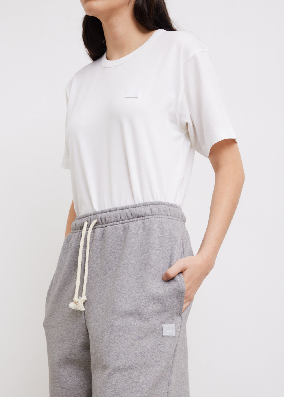 Trousers Light Grey Melange